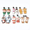 Wholesale Christmas Penguin Santa Claus Snowman Elk Gingerbread Man Earrings