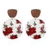 O1CN01Bl7mZV1zp35ku8SVs_2215459036762-0-cib Wholesale Christmas Acrylic Printed Lantern Snowflake Earrings