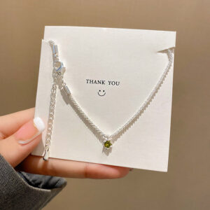 Wholesale Titanium Steel Double Buckle Design Necklace