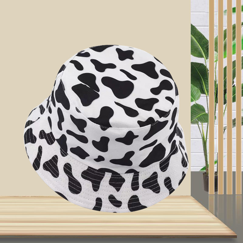 Wholesale Cow Pattern Print Cotton Bucket Hat