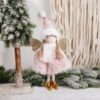 Wholesale Christmas Fabric Jacquard Hats, Angel Baby Decorative Pendants