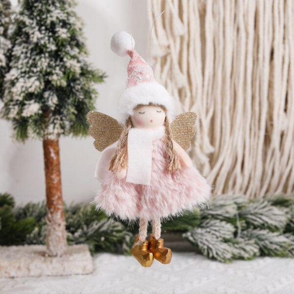 Wholesale Christmas Fabric Jacquard Hats, Angel Baby Decorative Pendants