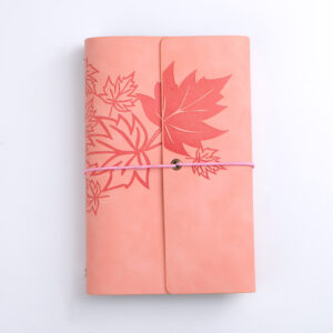 A5 large Kraft paper horizontal line inside page / Pink (style two)