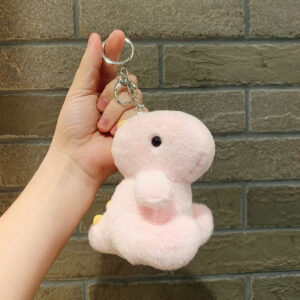 Plush sitting dinosaur-pink