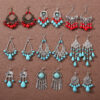 Wholesale Bohemian Tassel Turquoise Vintage Earrings