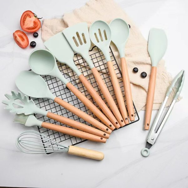 Wholesale Kitchen Silicone Shovel Set of 12 Pieces