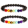 Wholesale Handmade Beaded Men's Volcanic Stone Bracelet