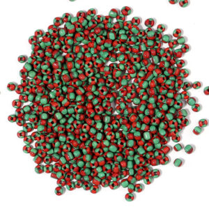 Red and green mix / 4mm (130 pieces/pack)