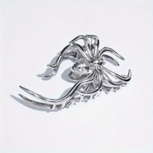 Silver spider clip (ga2732)