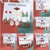 Wholesale Christmas Santa Claus Snowflake Bell Elk Alloy Earrings