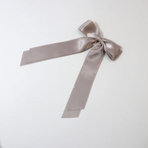 Double-layer large ribbon light gray 18g