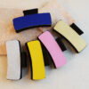 O1CN01BwHATg2HKyApX7tKz_3294559133-0-cib Wholesale Solid Color Leather Hairpin Shark Clip