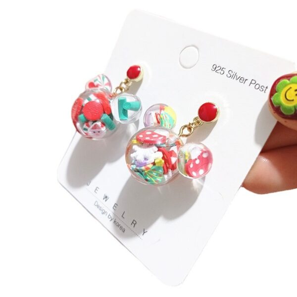 O1CN01BxXZHk24oepqX2JY0_2209879147438-0-cib Wholesale Christmas Series Hand-made Epoxy Soft Ceramic Cartoon Shaped Earrings