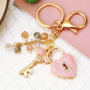 Four-leaf clover love lock pink / Single OPP bag packaging
