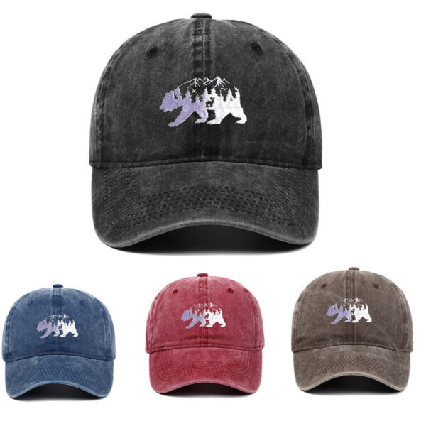 O1CN01Bxi0E61IIxoiF8RzH__4254640871-0-cib Wholesale Forest Bear Embroidered Baseball Caps
