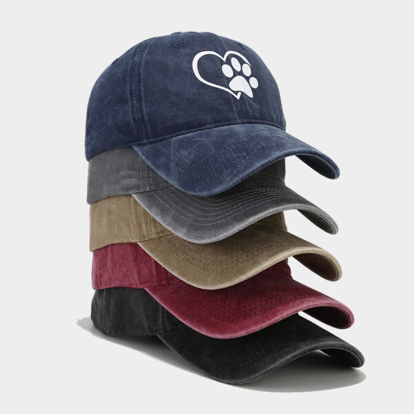 Wholesale Love Dog Claw Soft Top Cotton Baseball Hat