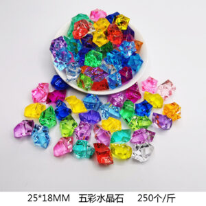 25*18mm mixed color crystal stone (250/kg)