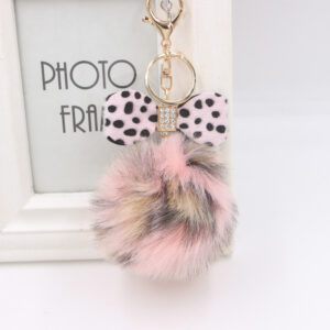 Pink leopard print / Golden 8-letter chain