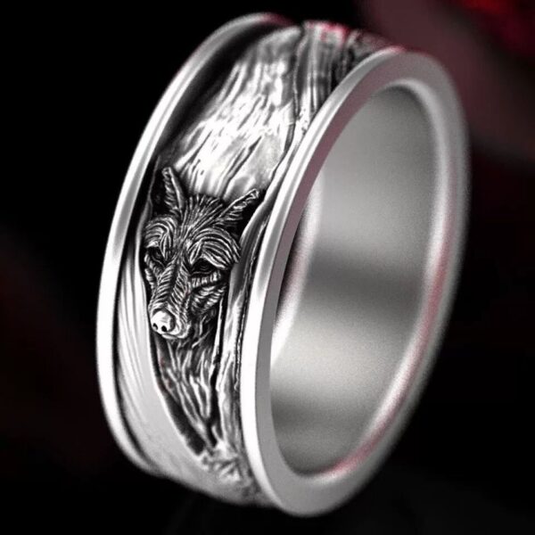 O1CN01C6LOwo1ql4yX6YNRF_3024325535-0-cib Wholesale Alloy Vintage Wolf Head Men's Ring