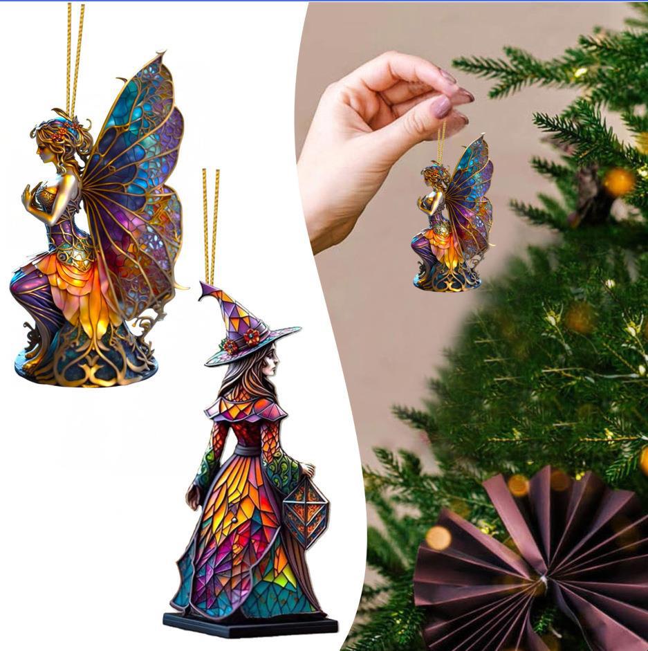Wholesale Car Acrylic Pendant Ornate Witch