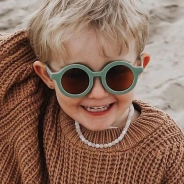Wholesale Children's Colored Small Round Frame PC Sunglasses