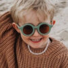 Wholesale Children's Colored Small Round Frame PC Sunglasses