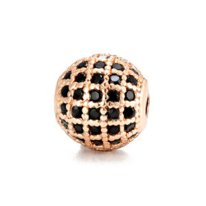 10MM Black Diamond Rose Gold