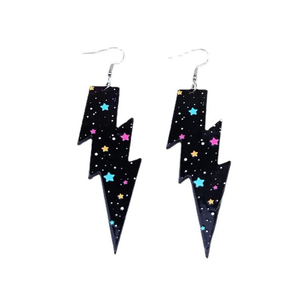 Wholesale Rainbow Leopard Stripe Acrylic Earrings