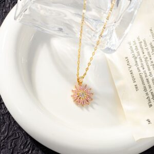 Pink / Daisy necklace