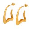 Wholesale Fashion Geometry Gold Plated Earring