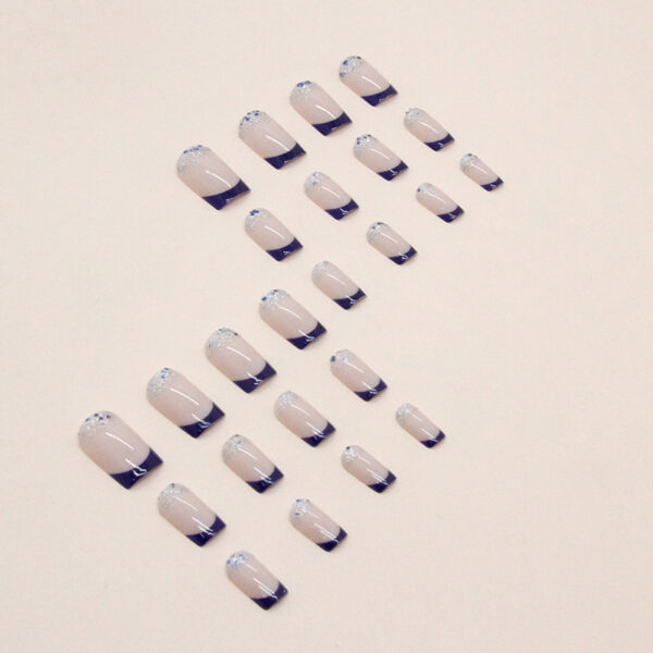 O1CN01CGISHV1qQveWGF2Wy_3917635491-0-cib Wholesale Flash Medium Length Denim Blue Nail Stickers