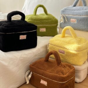 O1CN01CGj2sA2McRLDRGV2d__2211255749848-0-cib Wholesale Plush Makeup Bags, Wash Bags, Large Capacity Portable Travel Storage Bags