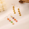Wholesale Small Daisy Small Flower Color Alloy Earrings