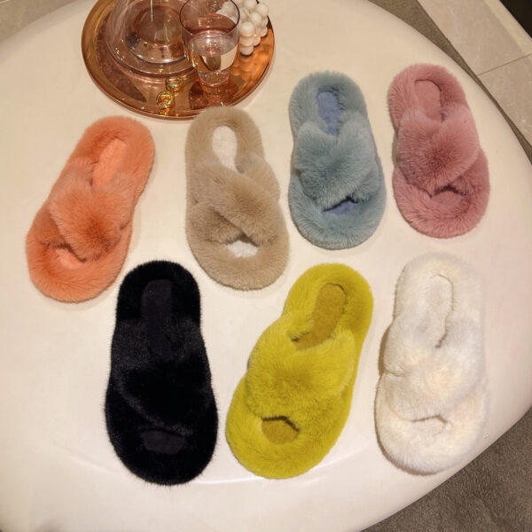 Wholesale of Plush Cotton Slippers for External Wear