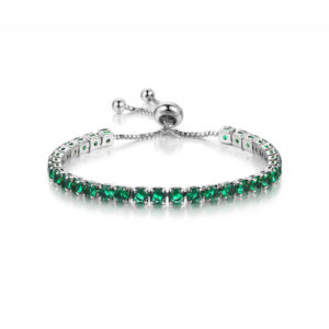 white gold emerald stone