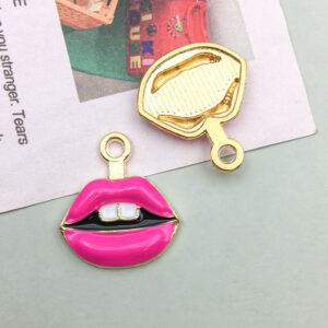 1 dripping oil mouth rose red 17*19mm-1.4g-12100