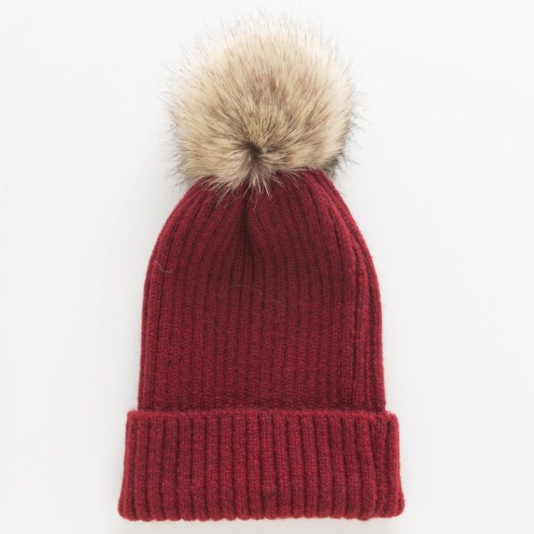O1CN01CJkIuQ1JInPwEhRpt_934821006-0-cib Wholesale Autumn and Winter Warm Knitted Hat Solid Color Fur Ball Hat