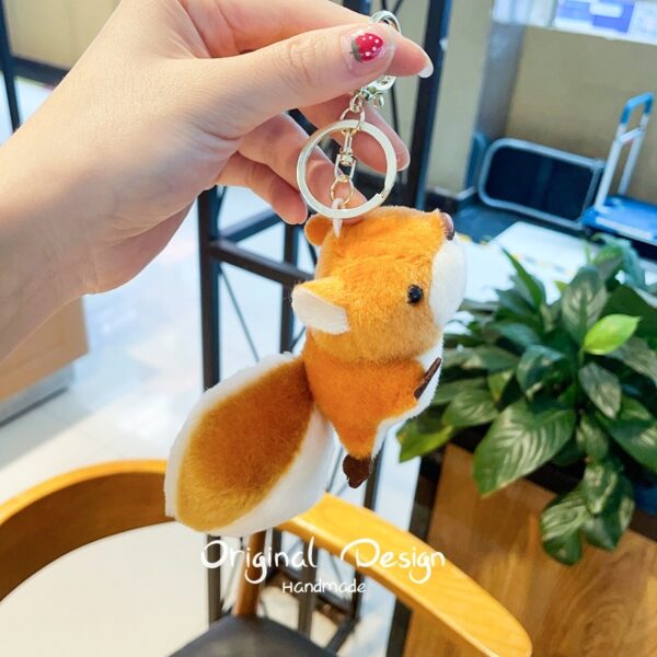 Wholesale Autumn and Winter Style Squirrel Plush Keychain
