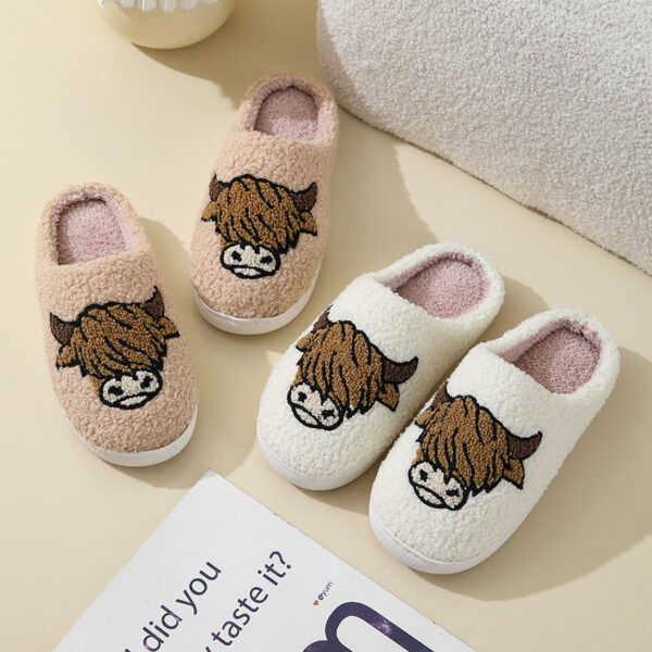 Wholesale Comfortable Home Cute Cartoon Winter Thick Bottom Warm Cotton Slippers