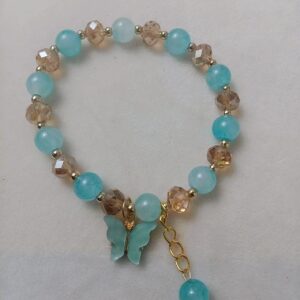 Blue butterfly bracelet/free bag
