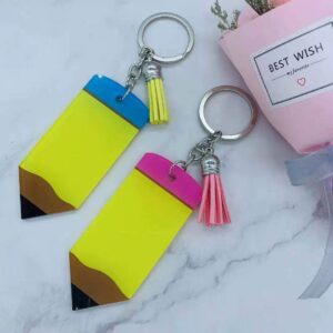 O1CN01CP9qTV1ccSp7PYCQp__2210908393621-0-cib Wholesale Acrylic Pencil Teacher's Day Gift Keychain