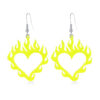 Wholesale Halloween Heart Flame Acrylic Earrings