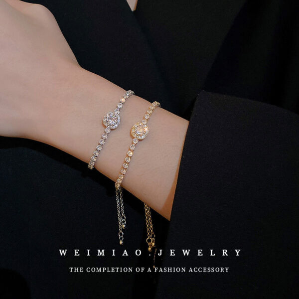 Wholesale Zircon Square Alloy Bracelet