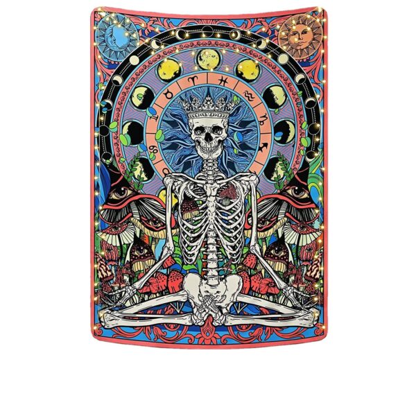 Wholesale Polyester Wall Violet Decoration Fabric Hanging Cloth Tapestry Room Backdrop Fabric