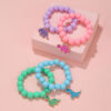 O1CN01CVCYJW1Gvm4CY0VQD_2208052480685-0-cib Wholesale Dinosaur Pendant Acrylic Beads Bracelet Set of 4