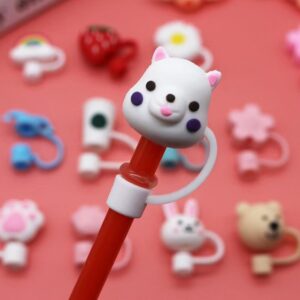 White Bear 8mm / Bag with straw [straw color random]]