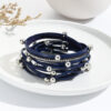 O1CN01CW6jf31Gy46u8FPQf__2210898160690-0-cib Wholesale Double Circle Beading Multilayer Leather Bracelet