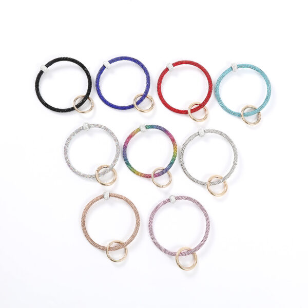 Wholesale Color Rhinestone Wrist Keychain