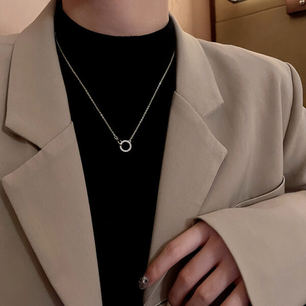 O1CN01CXmCcp1KWMXkCAq9W_2200615971171-0-cib Wholesale Titanium Steel Circle Geometric Necklace