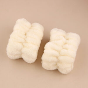 Milk White pair (3 hand stitches)